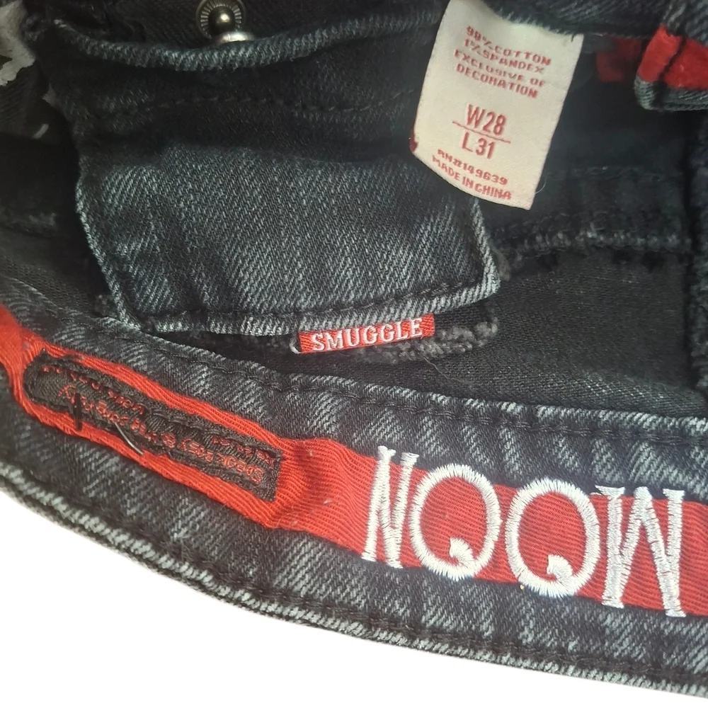 Men's smeggler moon Skinny Jeans in Distressed Gray